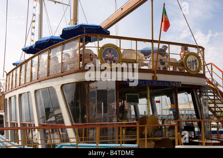 Der Ex-Beatles Yacht Vagrant heute als ein Restaurant Funchal Madeira Portugal EU Europa genutzt Stockfoto