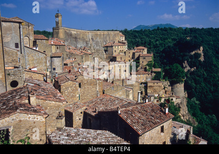 Sorano, Provinz Grosseto, Toskana, Italien Stockfoto