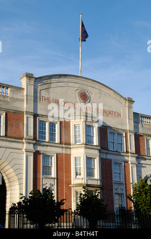 Die Gebäude in Fulham Road Chelsea London England Sir Oswald Stoll Foundation Stockfoto