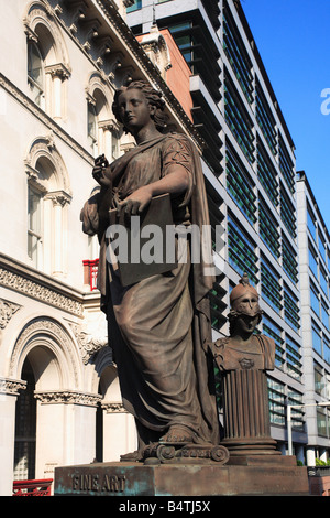 Statue Holborn Viaduct Stadt London UK Stockfoto