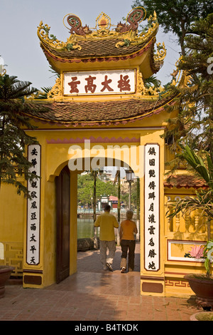 Tran Quoc Pagode West Lake Hanoi Vietnam Stockfoto