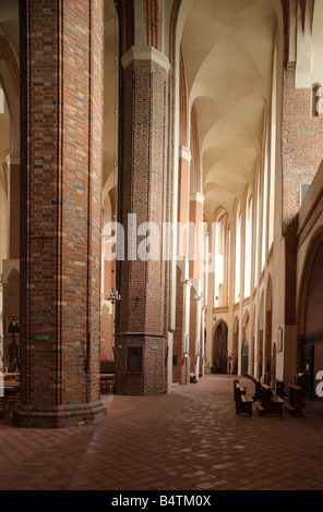 Szczecin (Stettin), Katedra Pw. SW. Jakuba (Jakobikirche), Dom St. Jakob, Südliches Seitenschiff Nach Osten Stockfoto