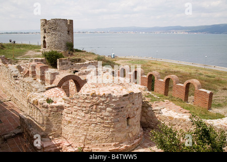 Byzantinischen Ruinen der alten Stadt Nessebar, Bulgarien Stockfoto