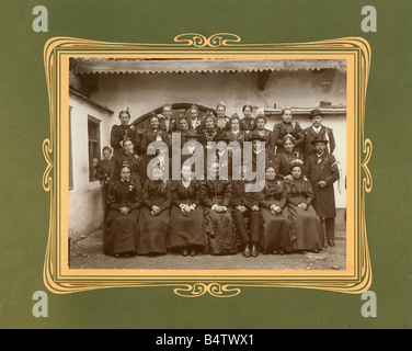 Menschen, Hochzeit, Gruppenbild, Hochzeitsfeier, ca. 1910, Stockfoto