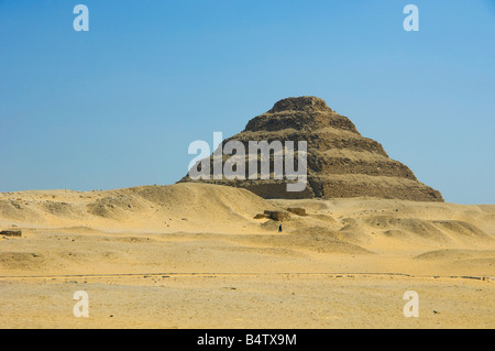 Die Stufenpyramide bei Saqquara Ägypten Stockfoto