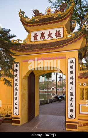 Tran Quoc Pagode West Lake Hanoi Vietnam Stockfoto