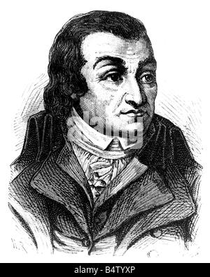 Fouquier-Tinville, Antoine Quentin, 12.6.1746 - 7.5.1795, französischer Revolutionär, Porträt, Holzgravur, 19. Jahrhundert, Stockfoto