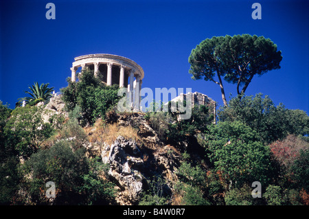 Tempel der Vesta und Tiburnus, Villa Gregoriana, Tivoli, Provinz Rom, Latium, Italien Stockfoto