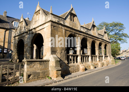 Alten Wollmarkt oder Markthalle wurde 1627 Chipping Campden Cotswolds UK erbaut. Stockfoto