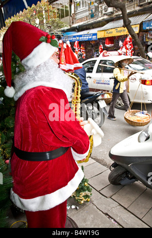 Weihnachten in Hanoi Nordvietnam Stockfoto