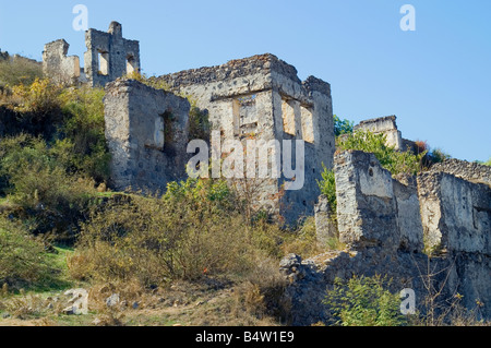 Geisterdorf, Kayakoy, Türkei. Stockfoto