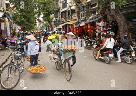 Markt-Hanoi-Vietnam Stockfoto