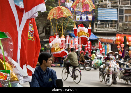 Weihnachten in Hanoi Nordvietnam Stockfoto