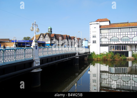 Taunton Stadtbrücke über Fluss-Ton, Bridge Street, Taunton, Somerset, England, Vereinigtes Königreich Stockfoto