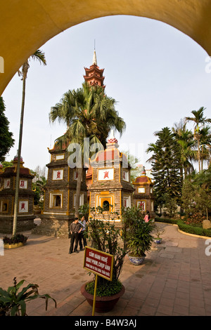Tran Quoc Pagode West Lake Hanoi Vietnam Stockfoto