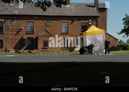 Tatort der Bursche Rhys Jones Stockfoto