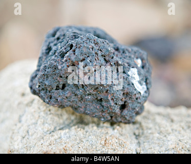 Der verbrannte Berg Rock Probe in Twyfelfontein Damaraland Namibia Stockfoto