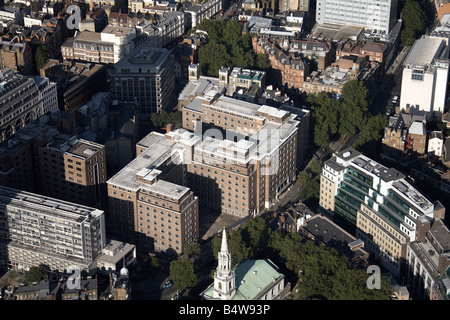 Luftbild Norden östlich der Innenstadt Gebäude St Giles In The Felder C Of E Kirche Saint Giles High Street Covent Garden Stockfoto