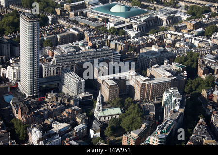 Luftbild Norden östlich der Innenstadt Gebäude Covent Garden Bloomsbury britischen Museum Centre Point Tower St Giles High Street Stockfoto