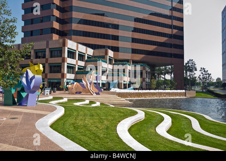 Koll Center North Phase II Gebäude Irvine, Orange County, CA, United States Business Center Architektur Architektonische closeup Stockfoto