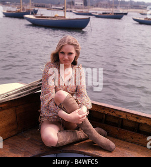 Schauspielerin Linda Hayden 1973 Stockfoto