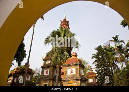 Tran Quoc Pagode West Lake Hanoi Vietnam Stockfoto