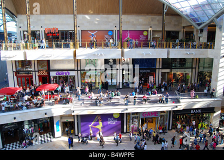 Cabot Circus Einkaufszentrum Atrium, Broadmead, Bristol, England, Vereinigtes Königreich Stockfoto