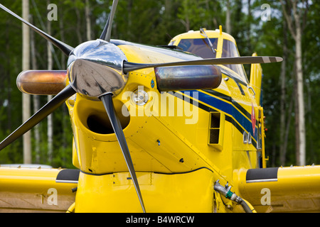 Luft-Traktor AT-802 (modifizierte für das Schleppen der Masse Kraftstoff - Kapazität von 4.000 Litern), Red Lake, Ontario, Kanada. Stockfoto