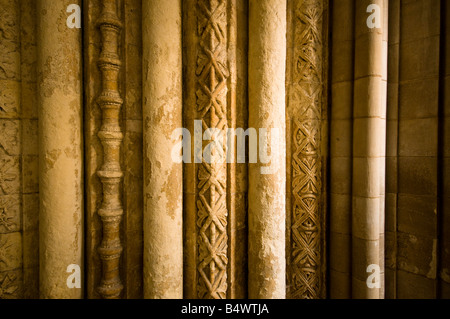 Architektonischen Details der Temple Church, London Stockfoto