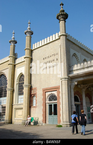 Regency-Stil Museum und Kunstgalerie Gebäude Brighton East Sussex England Stockfoto