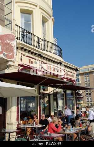 Das Regency Restaurant Café auf König s Road Brighton East Sussex England Stockfoto