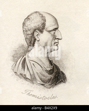 Themistocles, c. 524 bis 459 v. Chr. Athenischer Soldat und Staatsmann. Aus dem Buch Crabbs Historical Dictionary, veröffentlicht 1825. Stockfoto