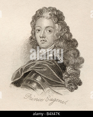 François Eugène, Prinz von Savoyen Carignan, 1663 bis 1736. Französischer General und Militärkommandeur. Stockfoto