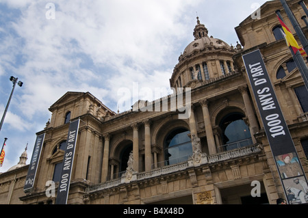 Das nationale Kunstmuseum von Katalonien MNAC Stockfoto