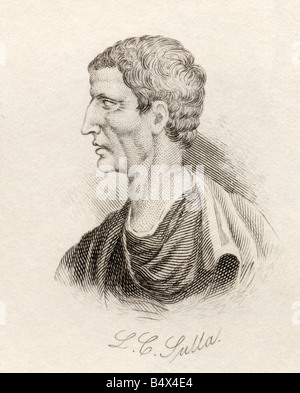 Lucius Cornelius Sulla Felix, c 138 v. Chr. - 78 v. Chr.. Römischen General und konservative Politiker. Stockfoto