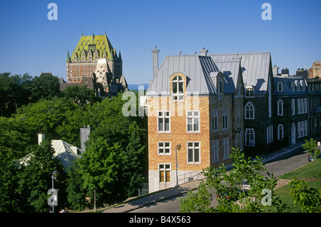 Das grand Hotel von Quebec Altstadt das Château Frontenac, Quebec City Kanada. Stockfoto