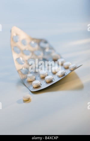 Blister Packung Pillen Stockfoto