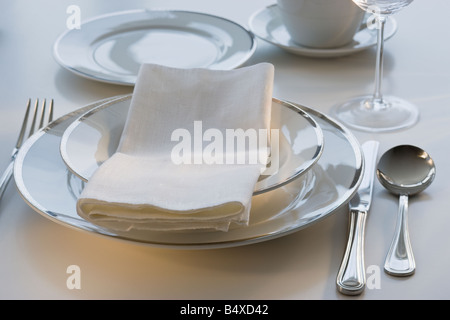 Elegante placesetting Stockfoto