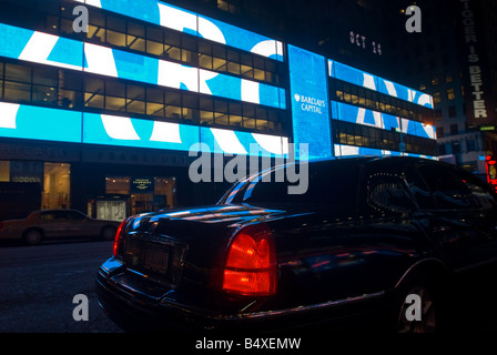 Die ehemalige Lehman Brothers globalen Hauptsitz in New York umbenannt jetzt Barclays Capital Stockfoto