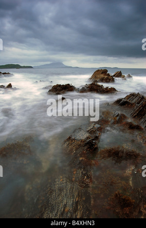 Dunklen Abend, Isle Seil, Argyll, Schottland Stockfoto