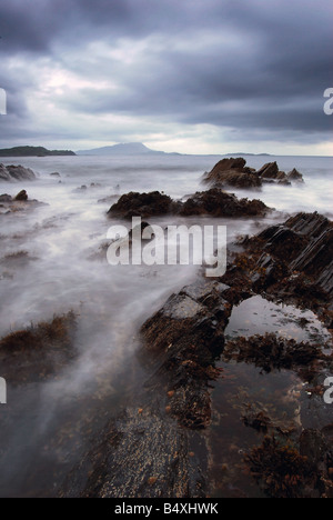 Dunklen Abend, Isle Seil, Argyll, Schottland Stockfoto