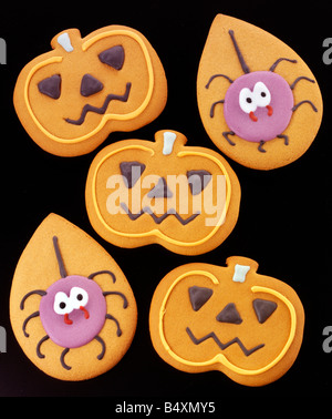 HALLOWEEN-KEKSE ODER COOKIES Stockfoto