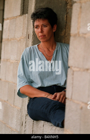 Britische Hilfe Arbeiter Sally Becker in Bosnien 1993 Mirrorpix Stockfoto