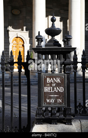 Bank of Ireland s College Green Niederlassung in Dublin 2 Ireland beachten Sie, dass dies eine Geschäftsbank und nicht der Zentralbank Stockfoto