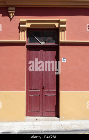 Haustür in Guia de Isora Tenerife Kanarische Inseln Stockfoto