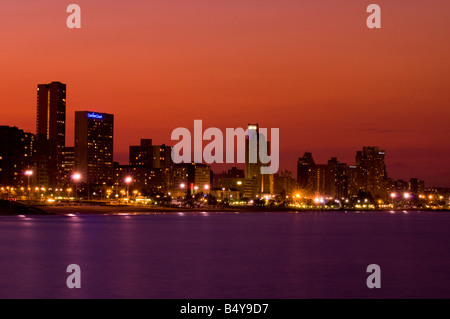 Skyline, Durban, Kwazulu-Natal, Südafrika Stockfoto