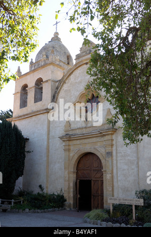 Die Carmel Mission, "Basilika Mission San Carlos Borromeo de Carmelo" Carmel California National Historic Site Stockfoto