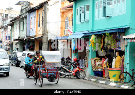 Hauptstraße Tanjung Balai Karimun Riau Indonesien Stockfoto