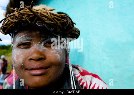 Sangoma Feier, Xhosa, Transkei, Eastern Cape, Südafrika Stockfoto