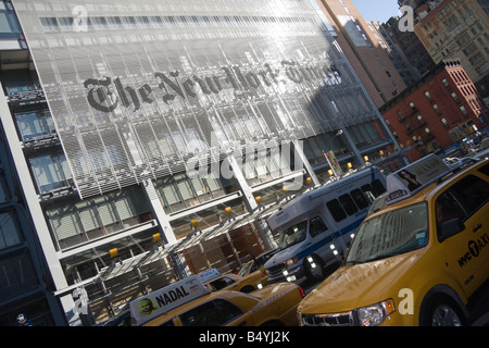 New York Times Building, NYC an der 8th Avenue Stockfoto